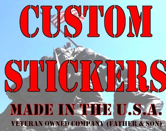 Custom Printed Full Color Vinyl Car Bumper Sticker Logo Decal-Up to 30 Sq in