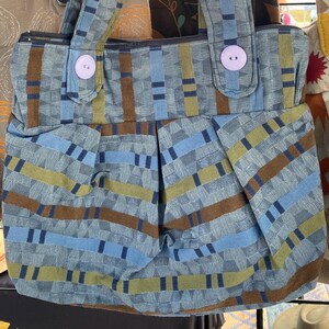 Belize Project Purses Blue Multicolored Handbag
