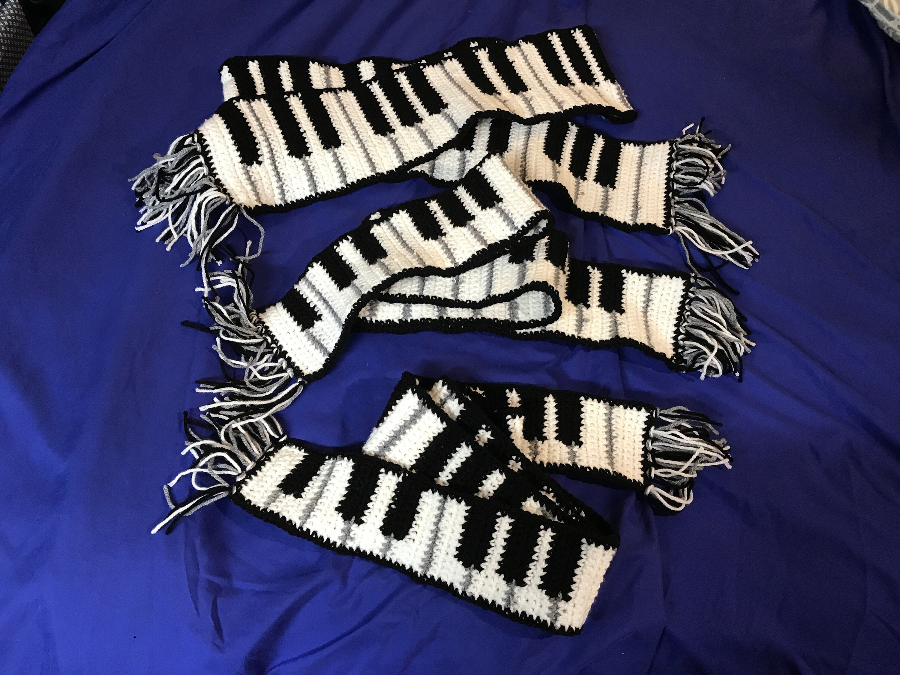 Taylor愛用ブランド*Piano Scale Scarf*ピアノデザインスカーフ Musical Notes Knit Scarf Pattern Pdf Piano Keys Instant