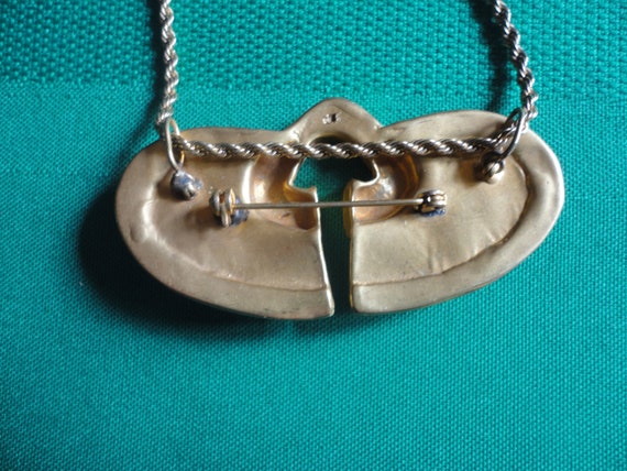 Vintage Egyptian Revival Necklace/Brooch - image 4