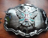 Vintage Southwestern Kachina belt Buckle
