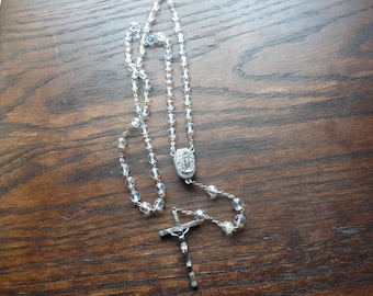Vintage Arora Borealis Rosary with Relic
