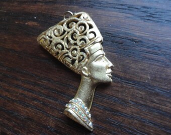 Egyptian Revival Neffertiti Pendant