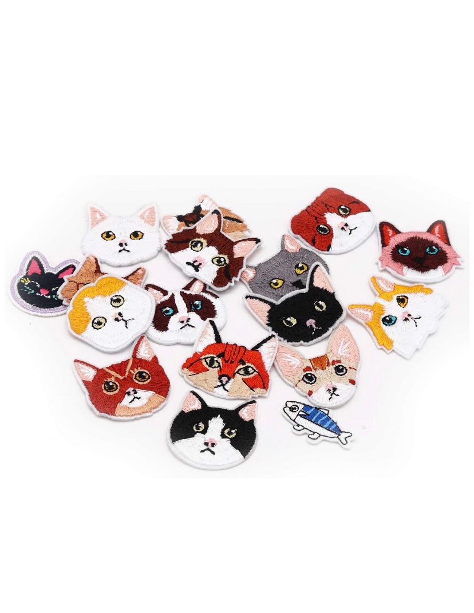 17 Cat Patches Kitten Patches Cat lover Patch Embroidered Etsy