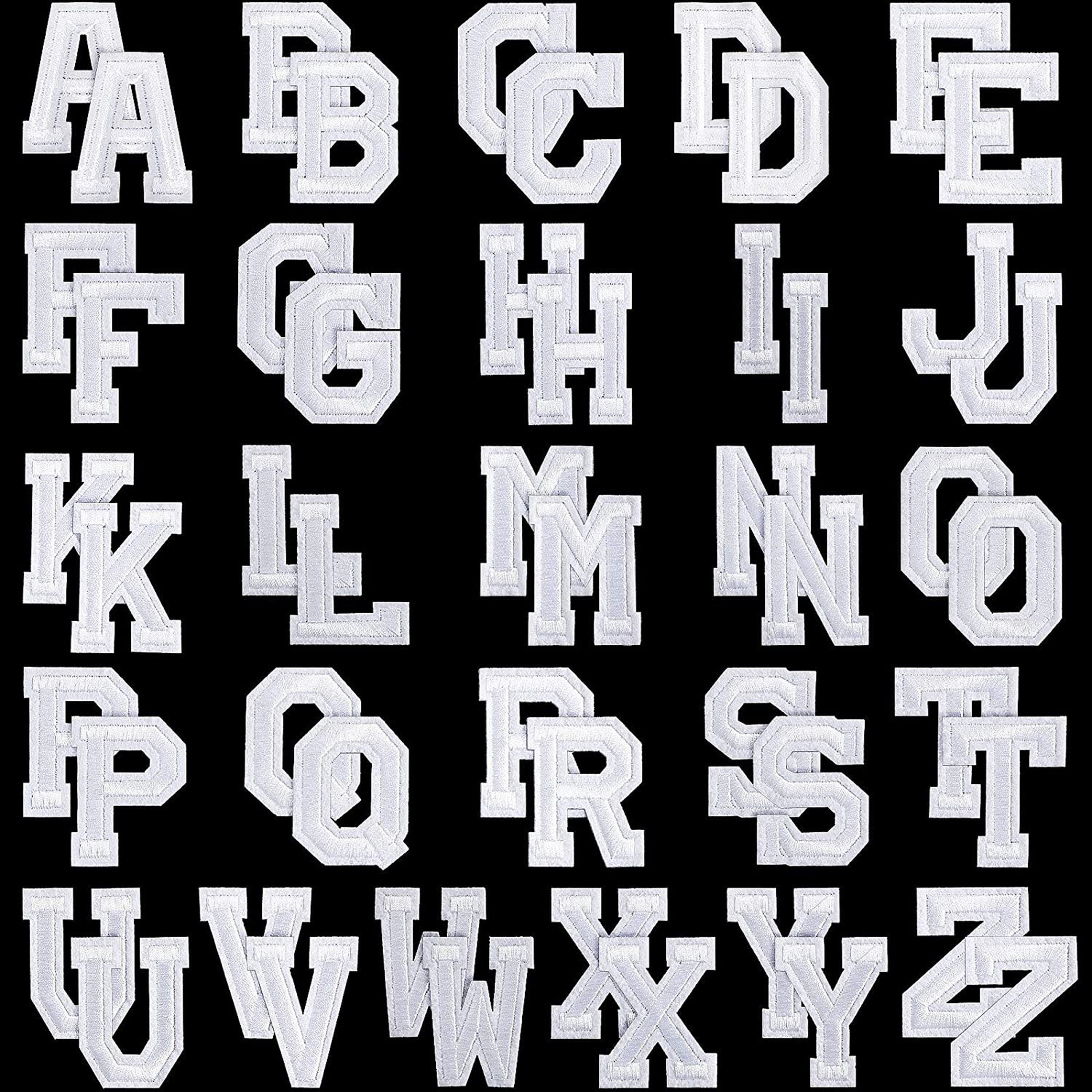 Craft Supplies & Tools Alphabet AZ Letter Patches adhesive patch