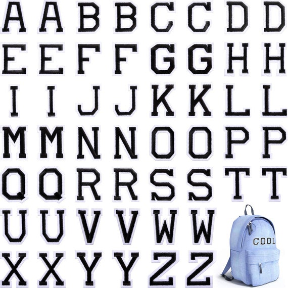 Craft Supplies & Tools Alphabet AZ Letter Patches adhesive patch