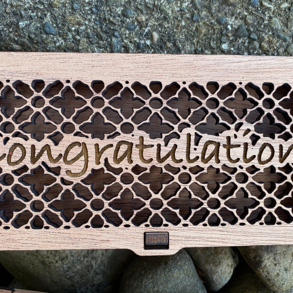 Money Box, Congratulations Graduate, Money holder, Gift Card Holder, Wedding gift, Custom money card, Graduation