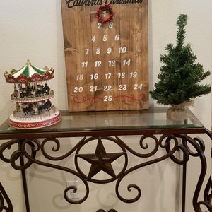 Christmas Advent Calendar Wood Personalized image 5