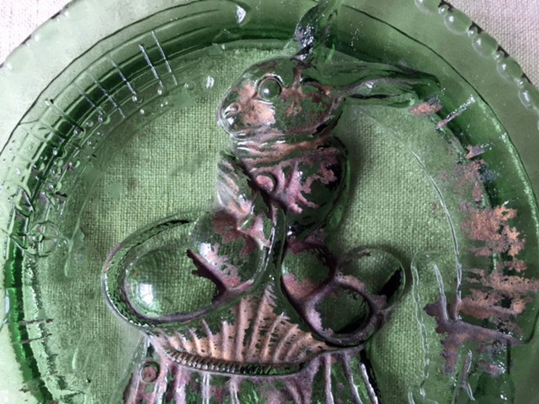 Crystal Rabbit Plate Antique Plate With Rabbit - Etsy