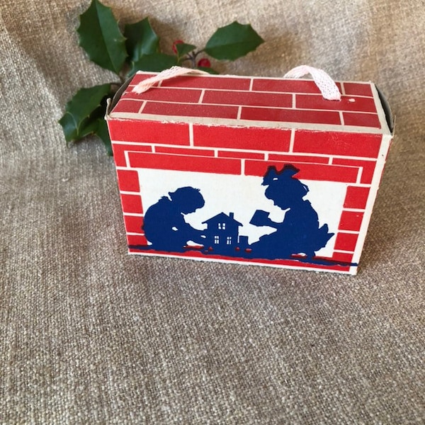 Old Paper Christmas Candy Box