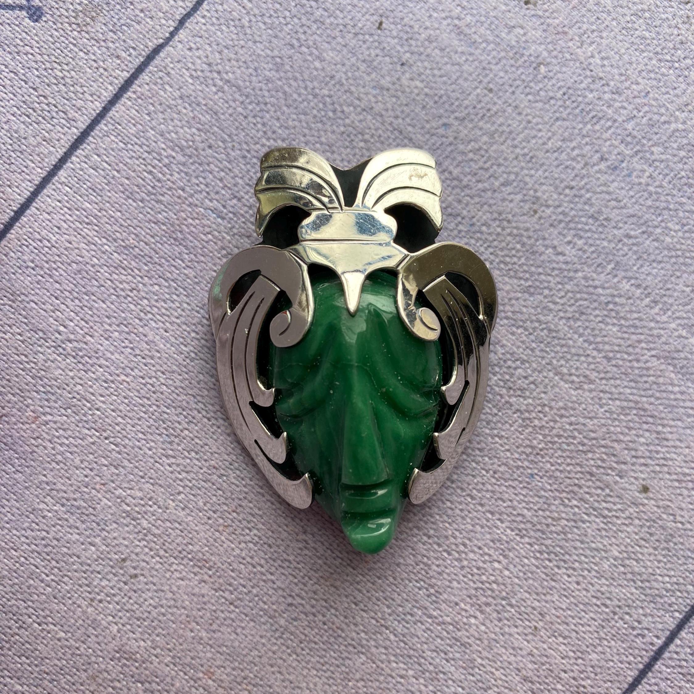 Taxco Face Pin - Etsy