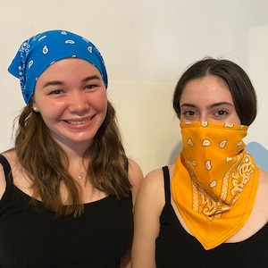 Hair band and bandana, Face mask, beard mask, hair bandana, motorcycle face mask, bandana mask, Head Schmatte
