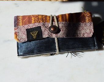 TRANSFORMATION #2- Tobacco Bag Swivel Bag | Tobacco Bag | Linen | Handmade | Vegan