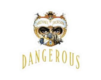 MJ Farligt Kiss-Cut-klistermärke