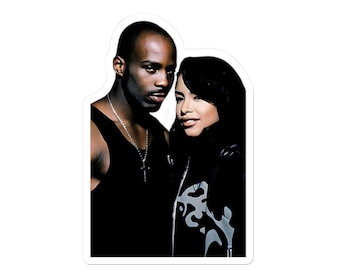 DMX och Aaliyah Kiss-Cut-klistermärke