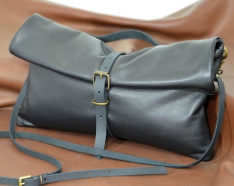 Bolso Piel Negro, Bolso Negro Cuero, Bolso de Mano, Bolso Cruzado Piel,Bolso Piel,Cartera de mano,Riñonera Piel,Retro,Bolso Noche/Día,Fiesta