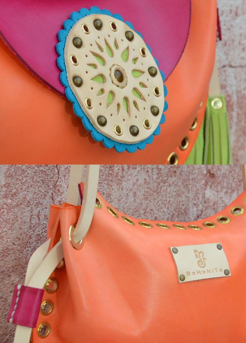 Ethnic Leather Bag,fringe Leather Bag,cossbody Leather Bag,boho Fringe