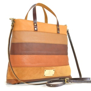 Tan Leather Bag/Brown Tote/Leather Handbag/Leather Tote Bag/Leather Purse/Medium-Large/Retro-Vintage/Everyday/Cross Body/Shopper/Ipad/Women image 1