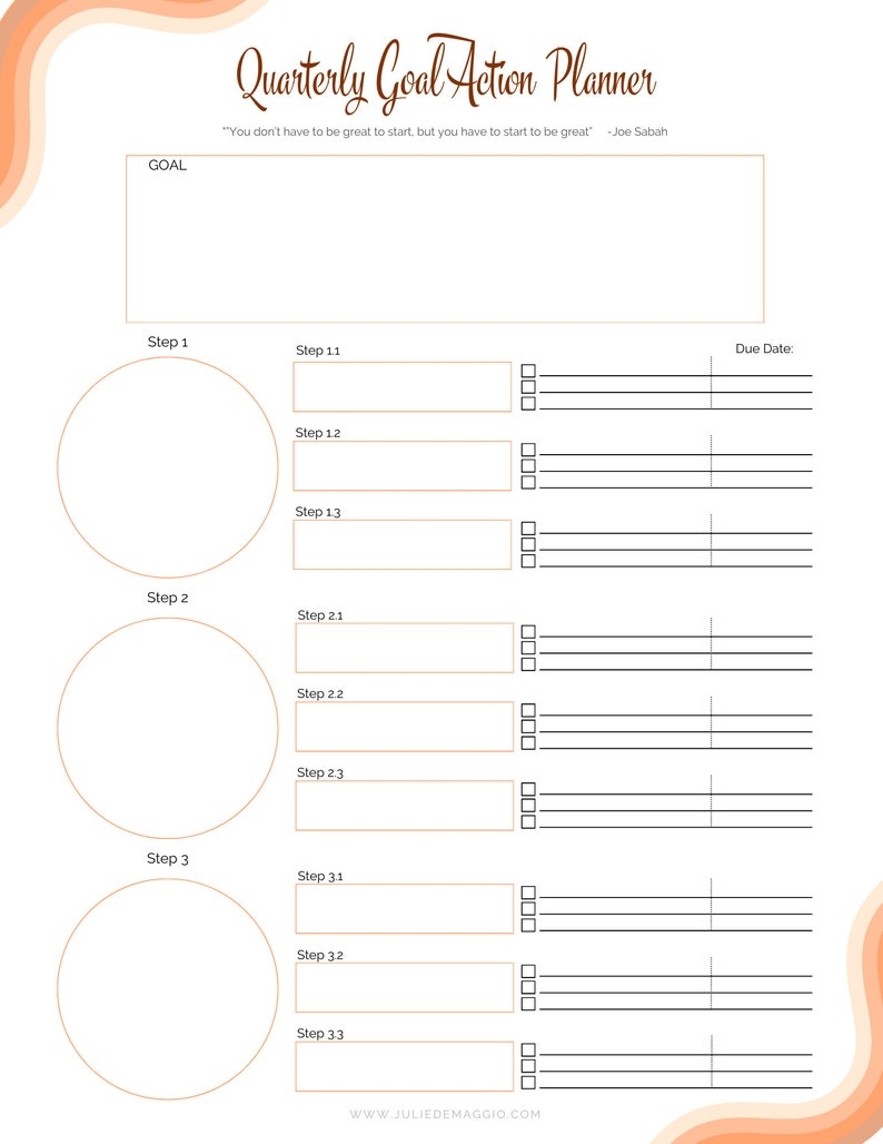 2024 Printable Planner Calendar Datebook Goaltracker Organizer Etsy