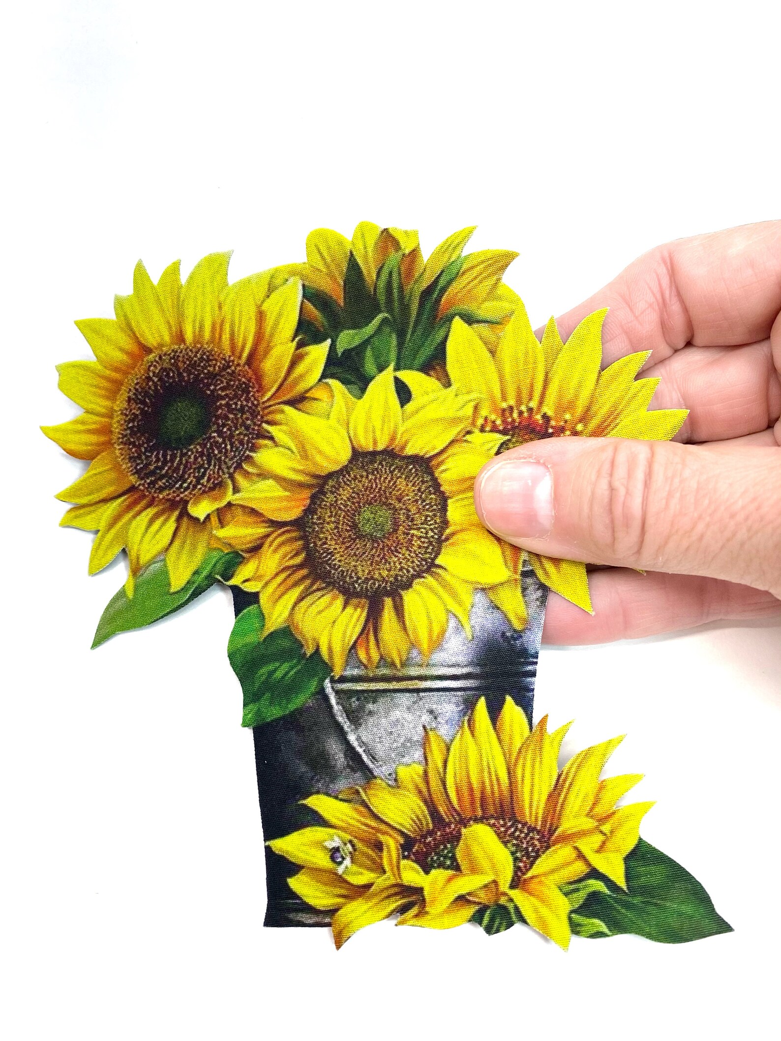 New... SUNFLOWER Pail of Sunflowers Beautiful Etsy