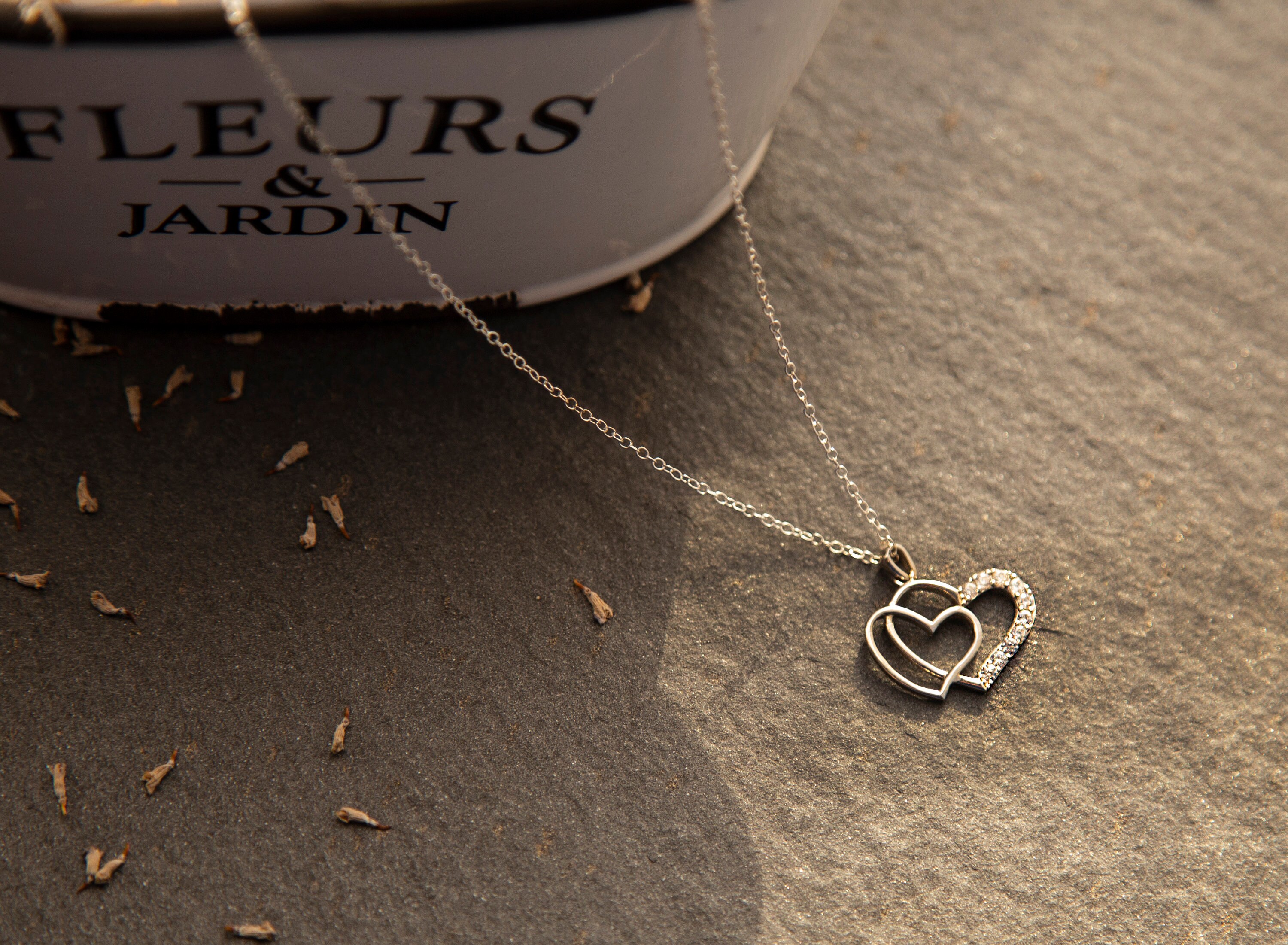 Linked Hearts, Sterling Silver Necklace - Etsy