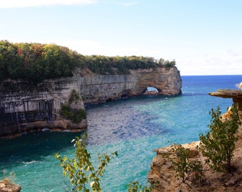 Fotografie digitaler Download, Originalfoto, Michigan Pictured Rocks, sofortiger Download der Datei, Druckfotos mindestens 50 x 30 cm