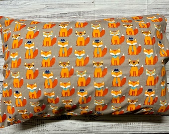 Queen size 20"X30" cotton pillowcases, various patterns, French seams, **price is for single pillowcase**