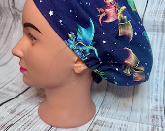 Character/trademark/sport themed adult size surgical scrub caps, 100% cotton, many patterns available, new return policy