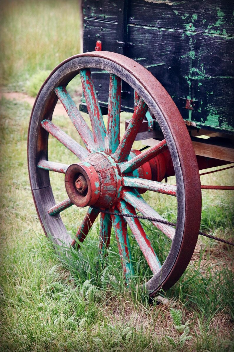 Old Wagon Wheel Digital Download Colorado Photography Etsy