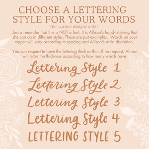 a handwritten font with a floral background