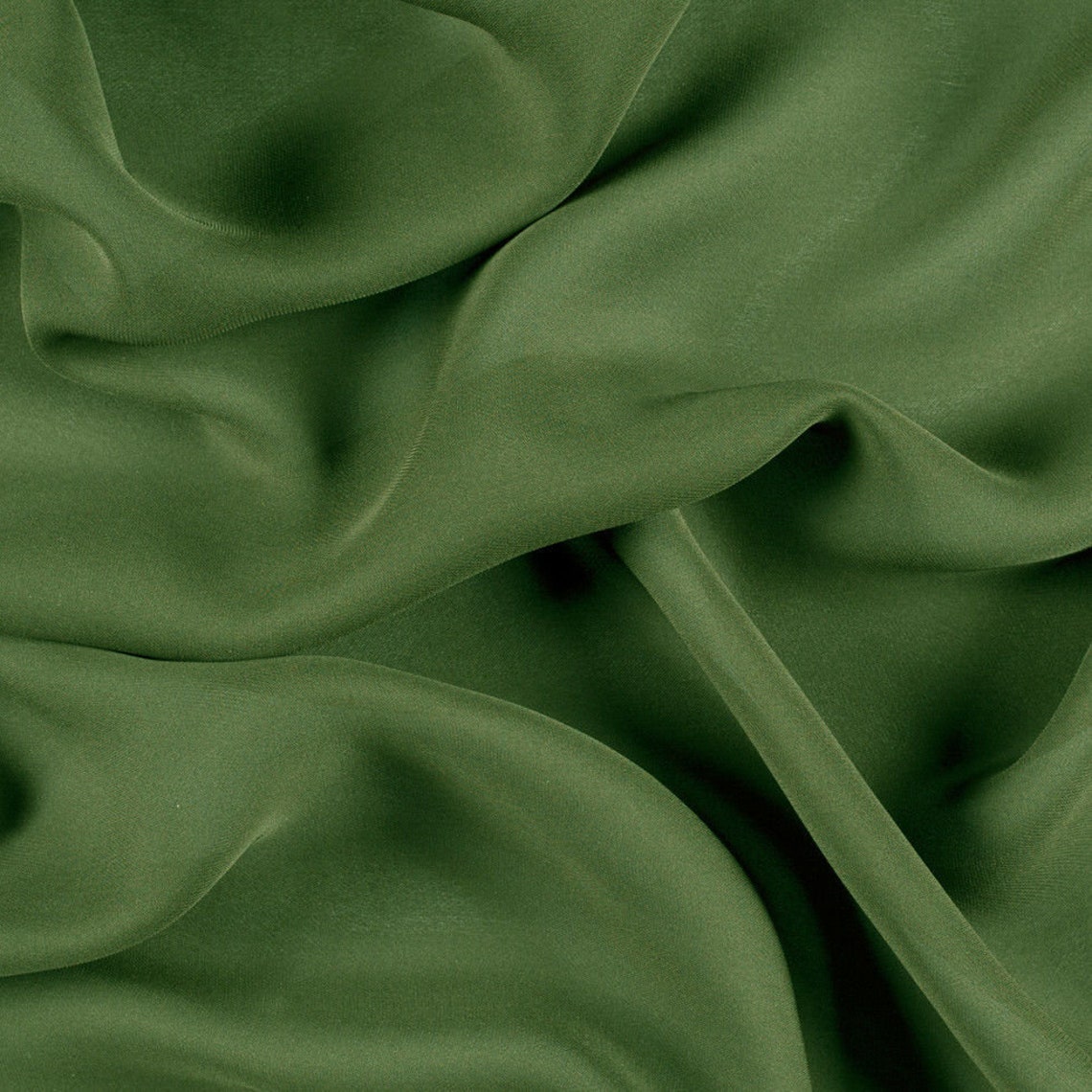 Pewter Silk Double Georgette Fabric main image 1