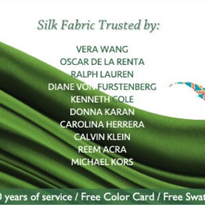 Emerald Green Silk 4-Ply Crepe Fabric main image 1