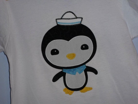 Octonauts Peso The Penguin Custom Boutique T Shirt Applique Etsy