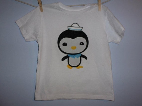 Octonauts Peso The Penguin Custom Boutique T Shirt Applique Etsy