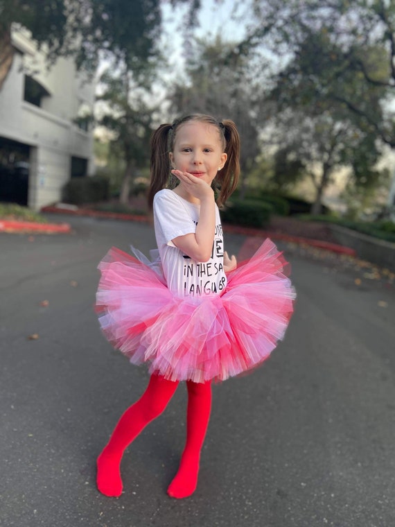 Valentines Day Tutus Tutus for Girls Pink and Red Tutus - Etsy