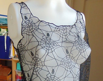 Long Spiderweb Lace Top - Boundless Elegance and Seduction