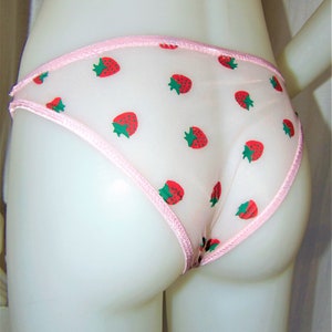 Strawberry Sailor Navy Style Cute Women's Daily Intimate Panties