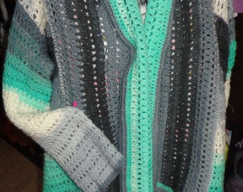 Mint Delight Cudde-Up Sweater Pattern