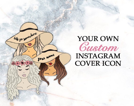 Instagram Highlight Cover Icon Drawing If You Drawing Of Etsy