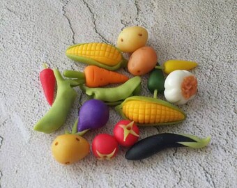 miniature vegetables dollhouse