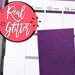 Real Glitter Headers - Grape