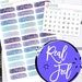 Foil Date Covers, Foiled Date Cover Stickers, Foiled Stickers, Foil Planner Stickers - FDC007