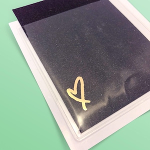 Planner zak, hart zelfklevende planner zak, vinyl planner zak, doorzichtige zelfklevende zak - hart