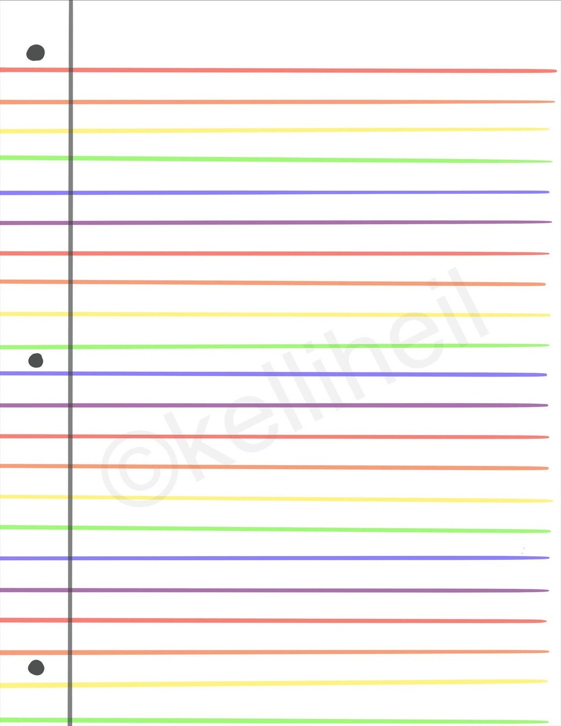 Rainbow Writing Template Free Download