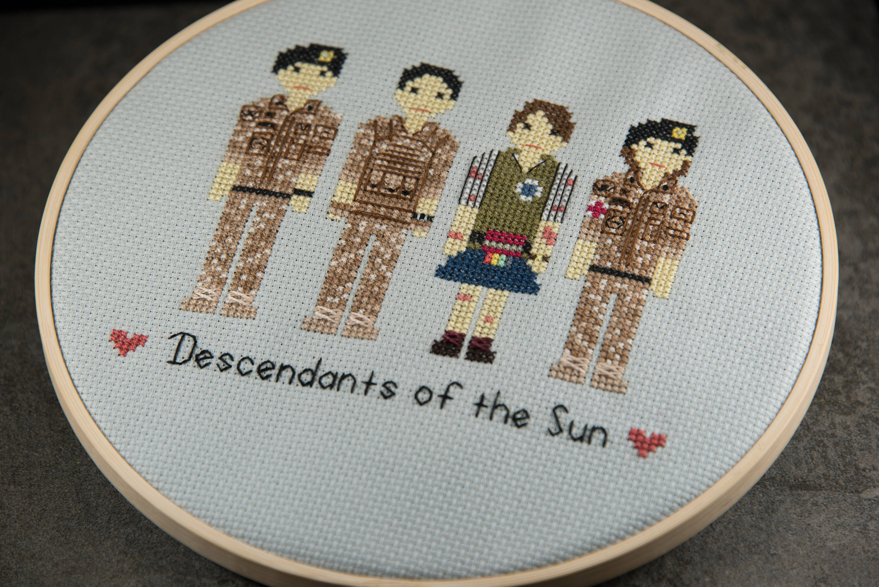 Descendants Patterns DIGITAL PATTERN: Descendants of the Sun Kdrama Cross Stitch | Etsy