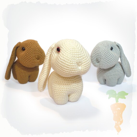 Amigurumi Crochet Rabbit Happy Hippy Hoppy Bunny Pattern Pdf Hase Häschen Coniglio Coniglietto Italiano Deutsch English