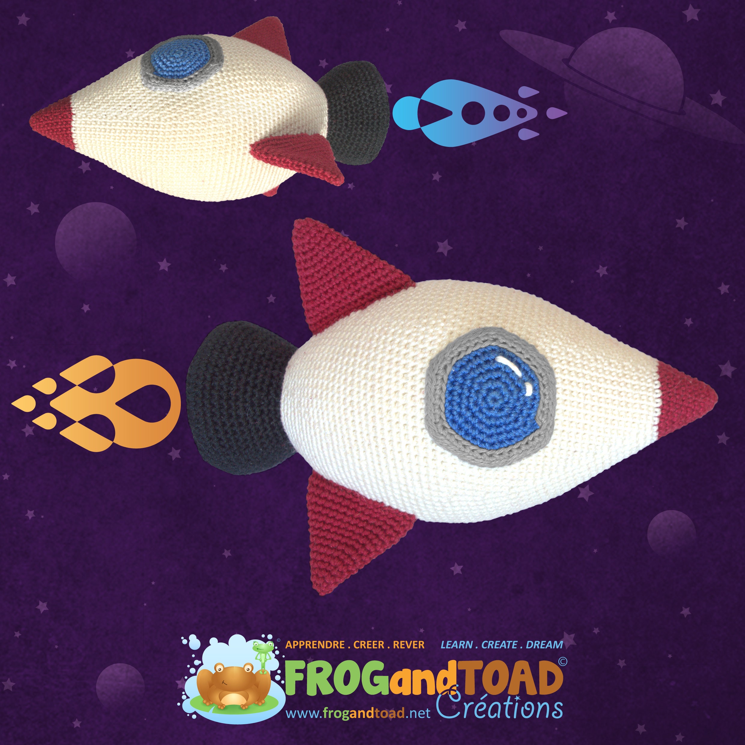 Chibi Rocketship Chibi ROCKET Space Travel AMIGURUMI SPACESHIP Spacecraft Science ...