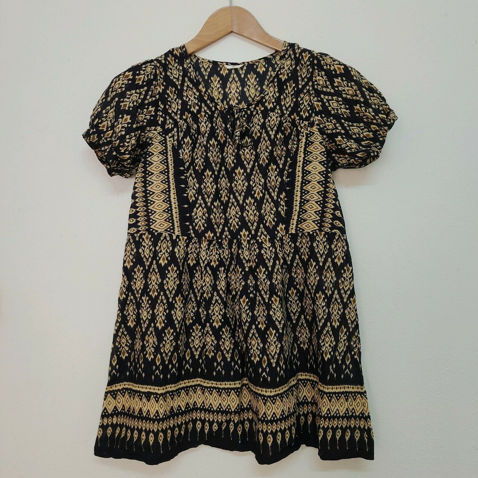 Cotton Mini Dress Boho Hippie Cotton Dress summer Dress Etsy