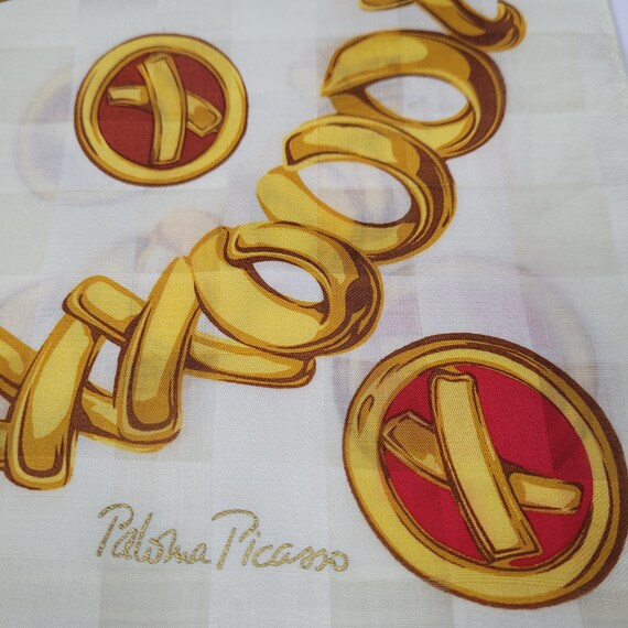 Paloma Picasso Cotton Bandanna,Arty Handkerchief,… - image 7