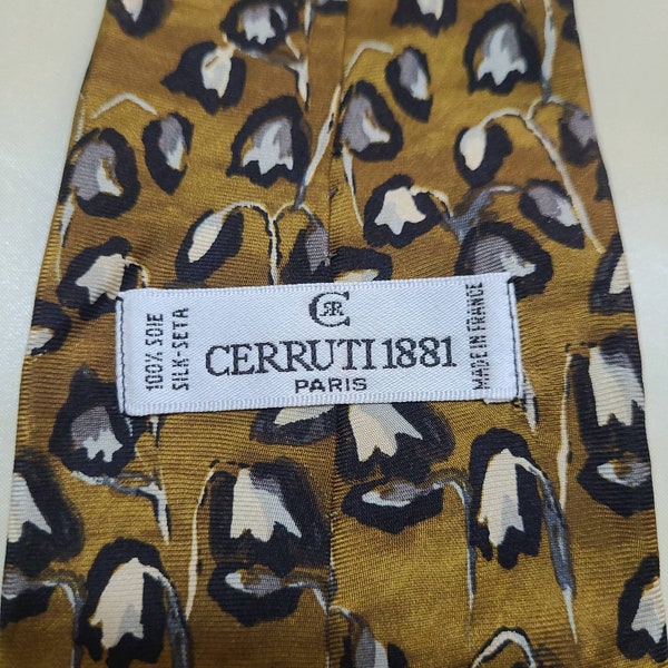Vintage Cerruti 1881 paris Ties, Made in France, Silk floral ties,  gifts for him
